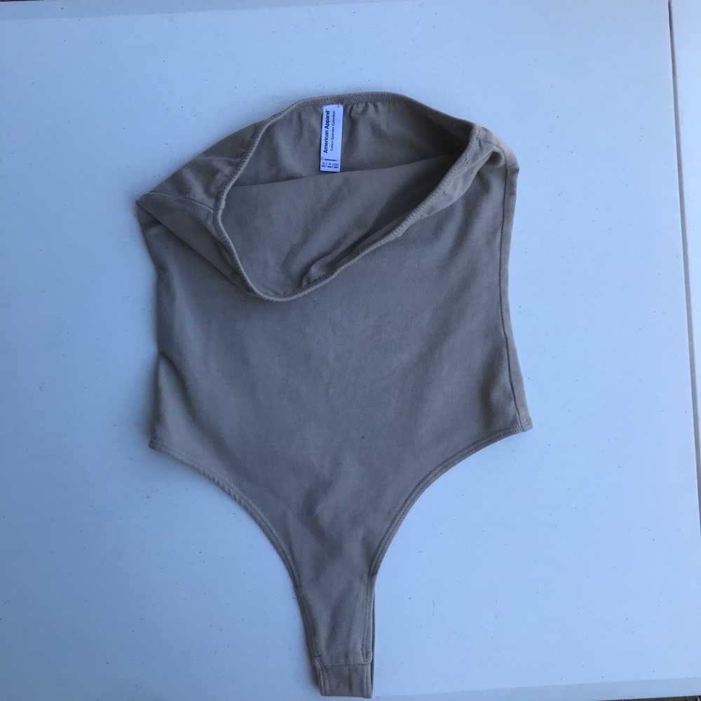 Nude strapless tube top bodysuit